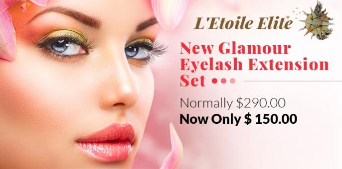New Glamour Eyelash Extension set at L'Etoile Elite Sydney CBD